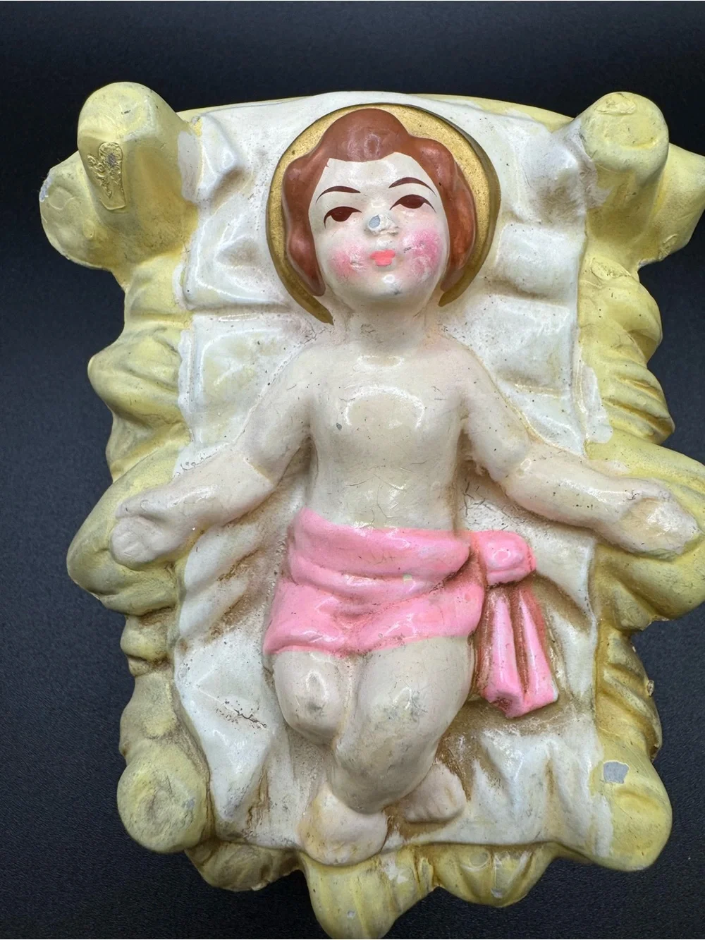 VTG 1960’s Homco Nativity Set 3-Piece Holy Family Japan Christmas Christian